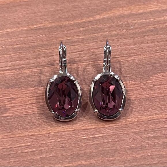Handcrafted earrings with Swarovski crystal - Picture 4 of 6